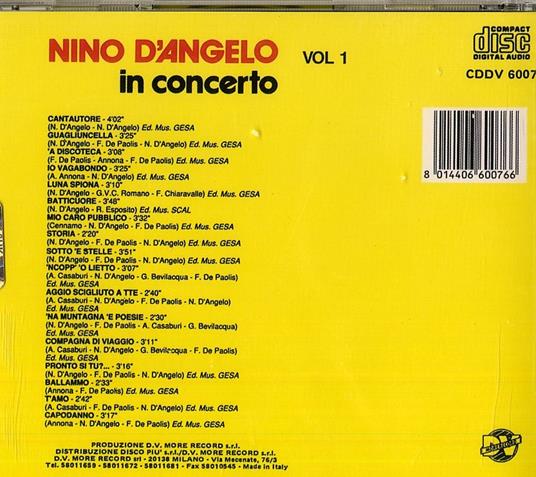In concerto vol.1 - CD Audio di Nino D'Angelo - 2