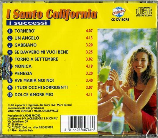 I successi - CD Audio di Santo California - 2