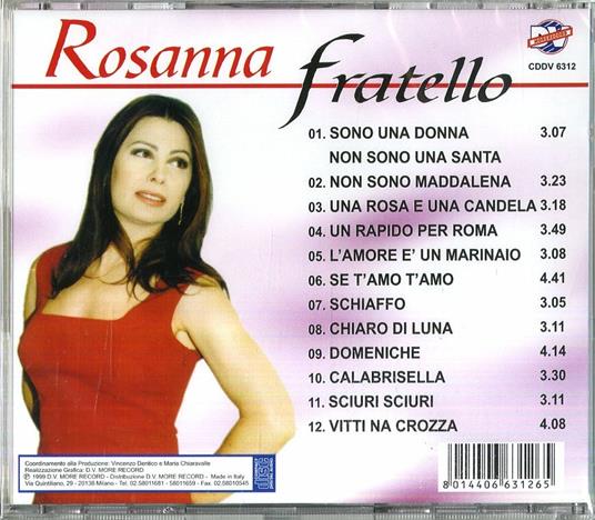 Sono una donna, non sono una santa - CD Audio di Rosanna Fratello - 2