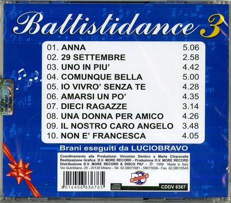 Battistidance vol.3 - CD Audio di Lucio Bravo - 2