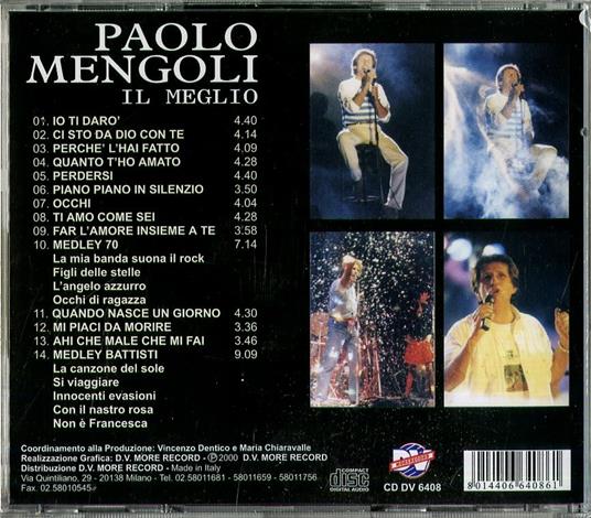 Il meglio - CD Audio di Paolo Mengoli - 2