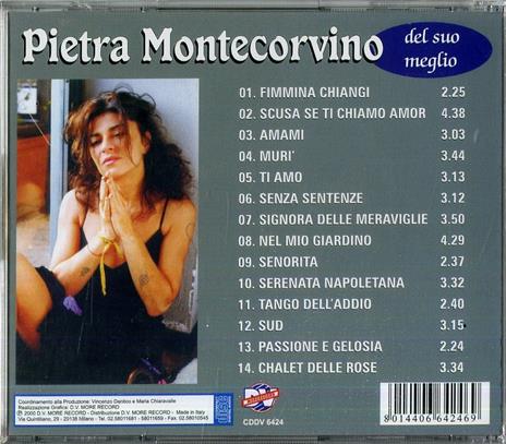 Del suo meglio - CD Audio di Pietra Montecorvino - 2