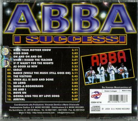 I successi - CD Audio di ABBA - 2