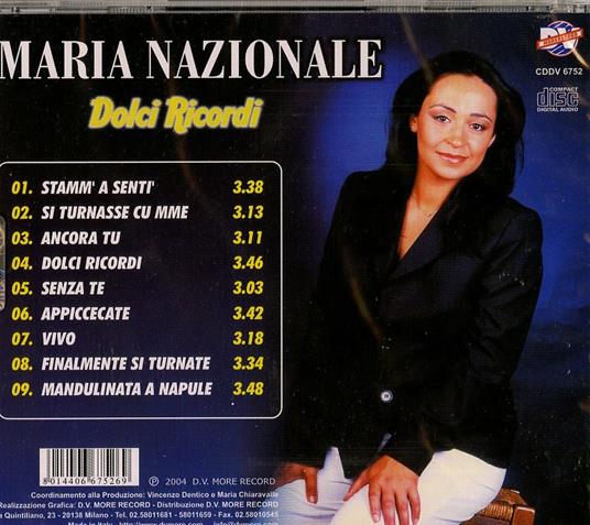 Dolci ricordi - CD Audio di Maria Nazionale - 2