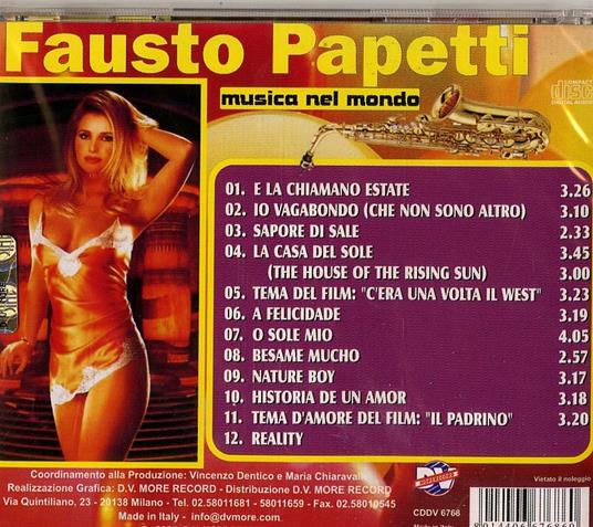 Musica nel mondo vol.3 - CD Audio di Fausto Papetti - 2