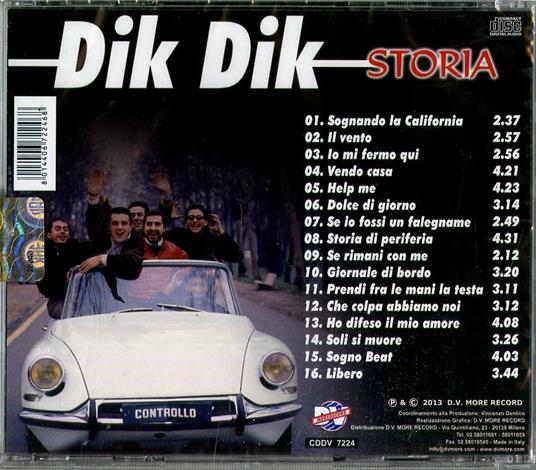 Storia - CD Audio di Dik Dik - 2