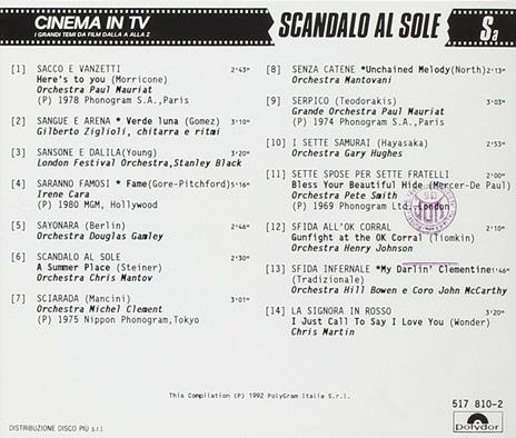 Cinema in TV vol.12 (Colonna sonora) - CD Audio - 2