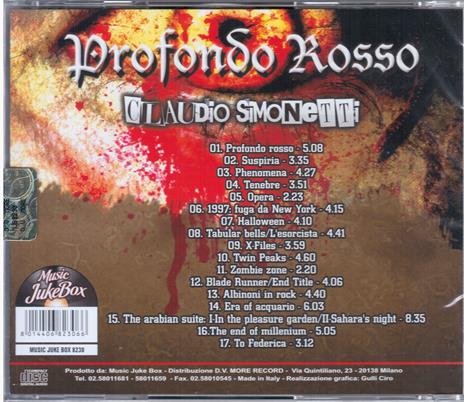 Profondo Rosso (Colonna sonora) - CD Audio di Claudio Simonetti - 2