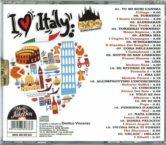 I Love Italy - CD Audio - 2
