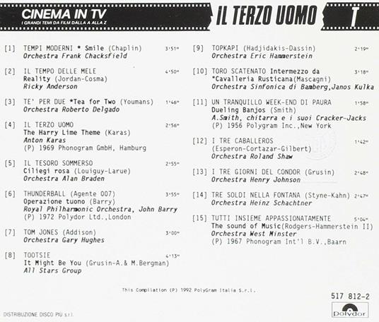 Cinema in TV vol.14 (Colonna Sonora) - CD Audio - 2