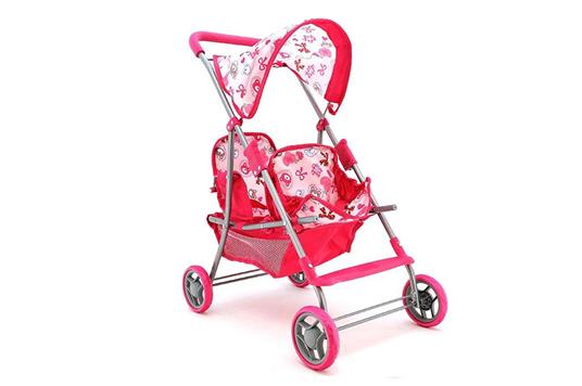 Bimbo. Passeggino in Metallo per Bambolotti Gemelli - 5