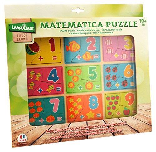 Globo Globo – 37700 30 X 22 5 X 0 8 Cm Legnoland Puzzle In Legno Con Numeri