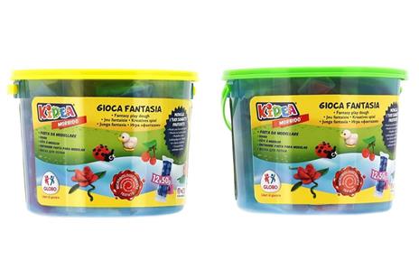 Kidea Secchiello Morbida Pasta da Modellare (Assortito)