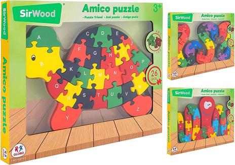 Sir Wood Puzzle Legno 26 pz - articolo assortito 1 pz - 2