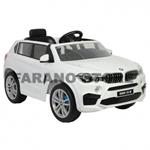 Auto Elettrica Per Bambini Bmw X5M Bianca Con R/C 2,4 Ghz, 12V, Ing. Mp3 E Led 40619