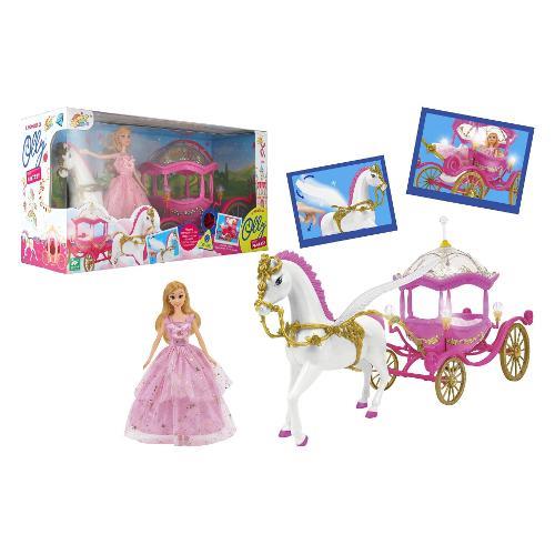 Set bambola Con carrozza e cavallo OLLY 42397