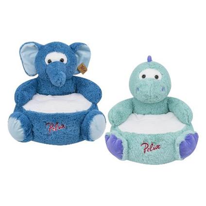 Peluche Poltrona Elefante/Dino 45x45 cm PELUX Assortito 83339