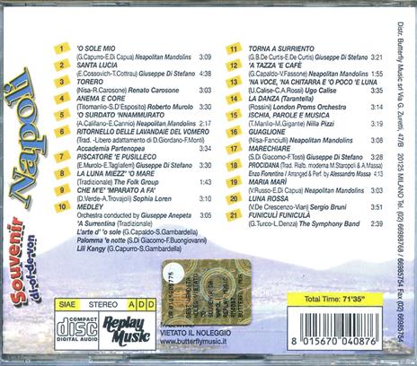 Souvenir di Napoli - CD Audio - 2