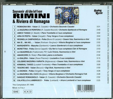 Souvenir di Rimini - CD Audio - 2