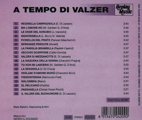 A tempo di valzer - CD Audio di Mario Battaini - 2