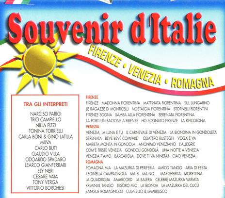 Souvenir d'Italie. Firenze, Venezia e Romagna - CD Audio - 2