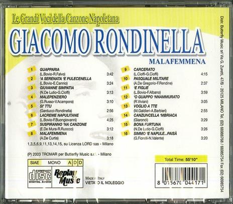 Malafemmena - CD Audio di Giacomo Rondinella - 2
