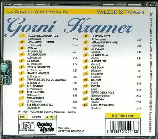 Valzer & tanghi - CD Audio di Gorni Kramer - 2