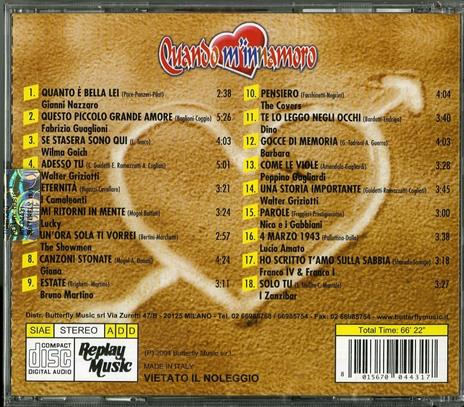 Quando m'innamoro - CD Audio - 2