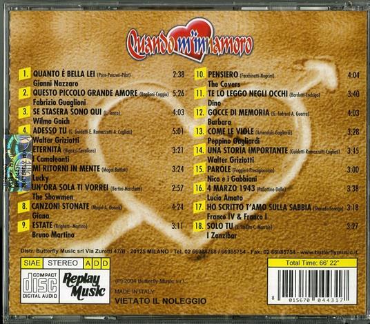 Quando m'innamoro - CD Audio - 2
