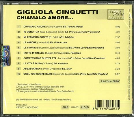 Chiamalo amore - CD Audio di Gigliola Cinquetti - 2