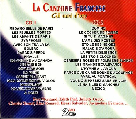La canzone francese. Gli anni d'oro - CD Audio - 2