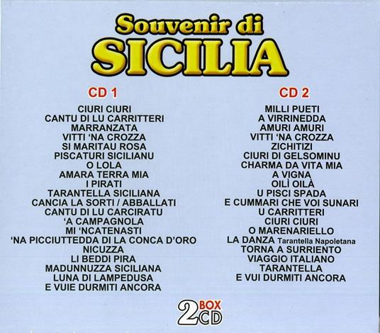 Souvenir di Sicilia - CD Audio - 2