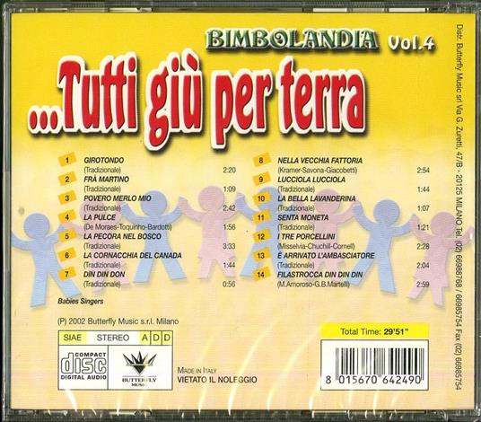 Bimbolandia vol.4. Tutti giù per terra - CD Audio - 2
