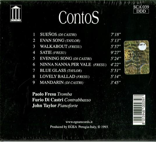 Contos - CD Audio di Paolo Fresu - 2