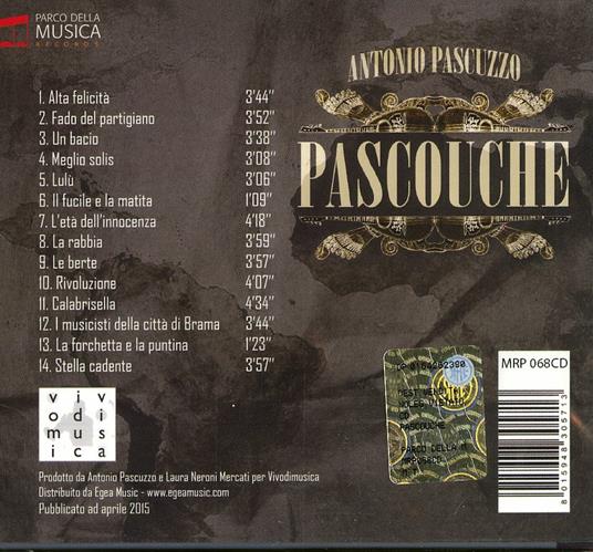Pascouche - CD Audio di Antonio Pascuzzo - 2