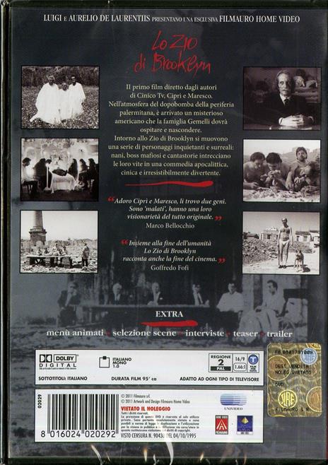 Lo zio di Brooklyn di Daniele Ciprì,Franco Maresco - DVD - 2