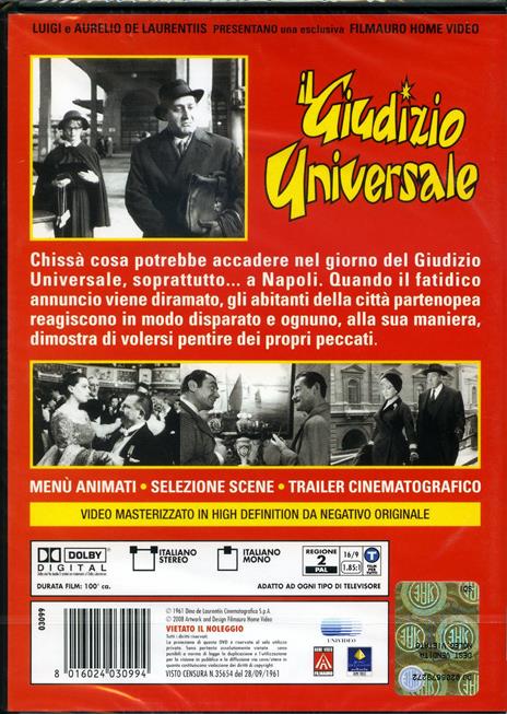 Il giudizio universale di Vittorio De Sica - DVD - 2