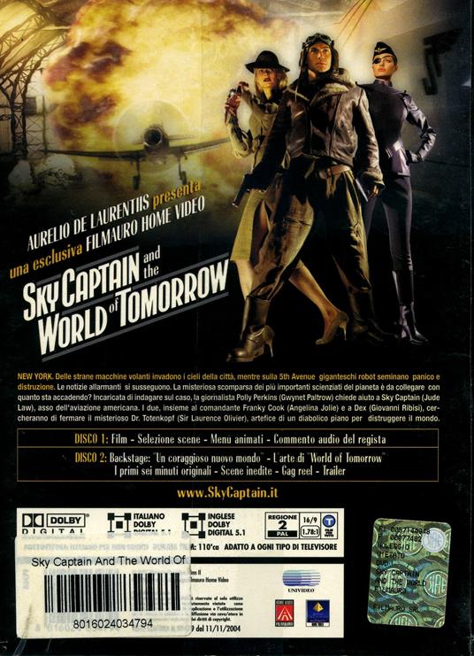 Sky Captain and the World of Tomorrow (2 DVD) di Kerry Conran - DVD - 2