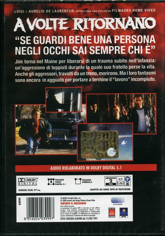 A volte ritornano di Tom McLoughlin - DVD - 2