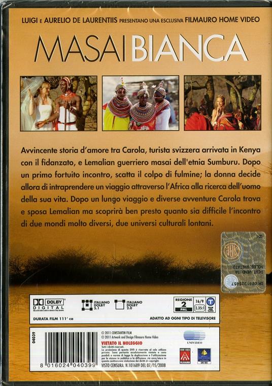 Masai bianca (DVD) di Hermine Huntgeburth - DVD - 2