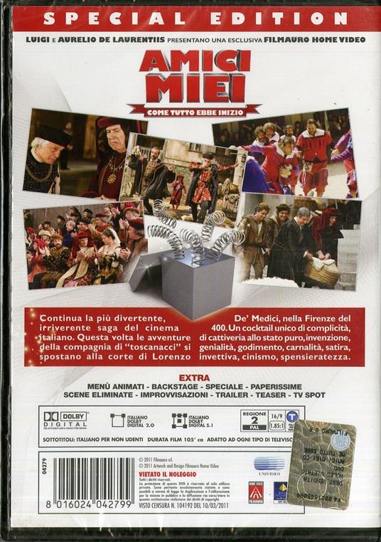 Amici miei. Come tutto ebbe inizio di Neri Parenti - DVD - 2