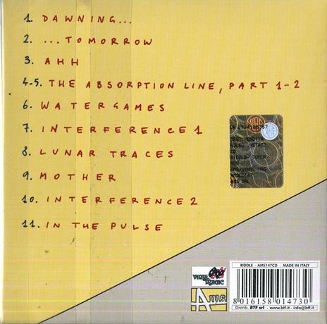 Tomorrow - CD Audio di Riddle - 2