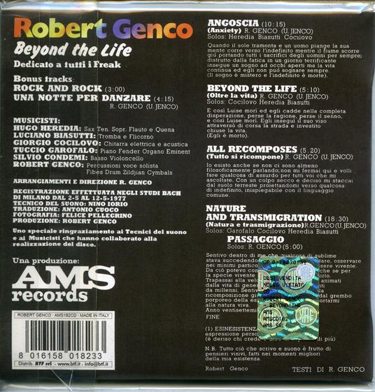Beyond the Life (Oltre la vita) - CD Audio di Robert Genco - 2