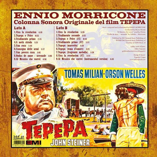 Tepepa (Colonna Sonora) (Limited Edition - Crystal Vinyl) - Vinile LP di Ennio Morricone - 3