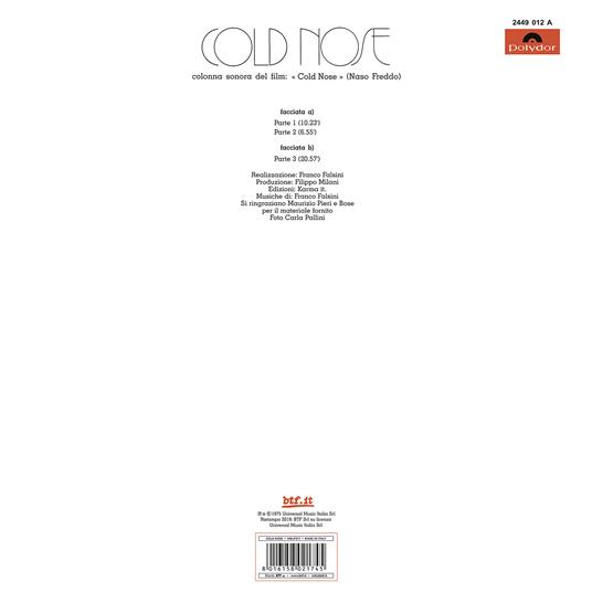 Cold Nose. Naso freddo (White Coloured Vinyl) (Colonna sonora) - Vinile LP di Franco Falsini - 2