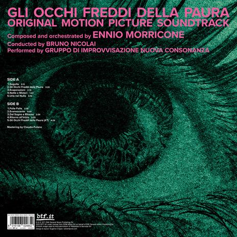 Gli occhi freddi della paura (Limited Edition - Clear Pink Vinyl) (Colonna Sonora) - Vinile LP di Ennio Morricone - 3