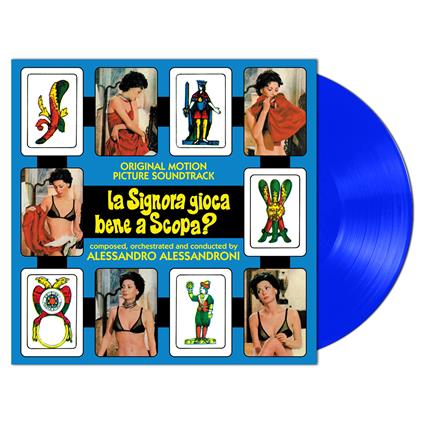 La signora gioca bene a scopa? (Limited Edition - Transp. blue vinyl + insert 30x30) (Colonna Sonora) - Vinile LP di Alessandro Alessandroni