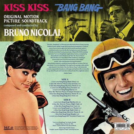 Kiss Kiss…Bang Bang (Colonna Sonora) (Limited Edition - clear yellow vinyl) - Vinile LP di Bruno Nicolai - 2