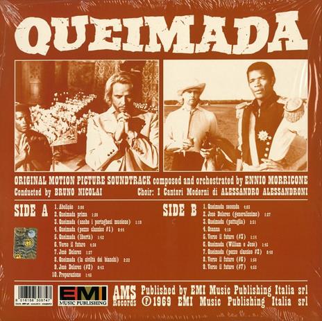 Queimada (Colonna sonora) (Clear Orange Limited Edition) - Vinile LP di Ennio Morricone - 2