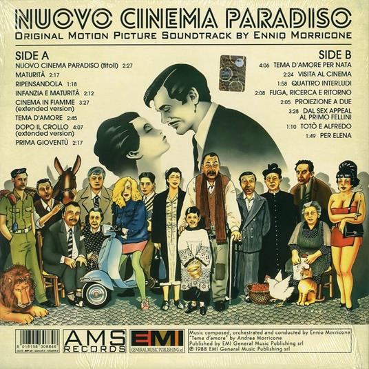 Nuovo Cinema Paradiso (Colonna sonora) - Vinile LP di Ennio Morricone - 2